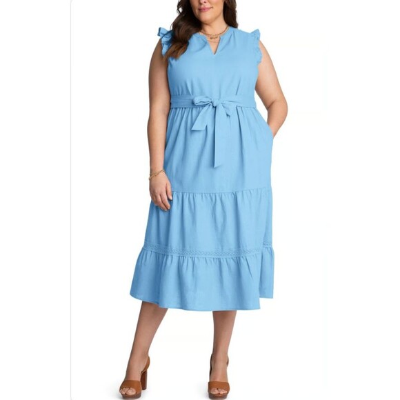 adyson parker Dresses & Skirts - Adorable Adyson Parker Linen Blend Midi